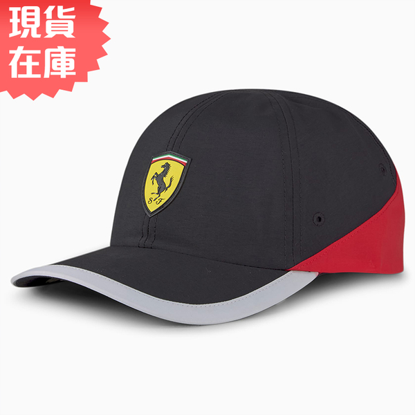 【現貨】PUMA SPTWR Ferrari 帽子 老帽 棒球帽 法拉利 可調節 刺繡 黑 紅【運動世界】02348002