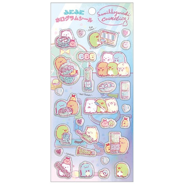 【震撼精品百貨】角落生物 Sumikko Gurashi~SAN-X 角落生物箔押貼紙-生活忙碌*81445