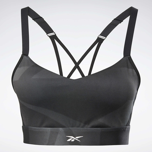 REEBOK LUX STRAPPY BRA 女裝 運動內衣 慢跑 訓練 支撐 中等強度 黑【運動世界】GI8026