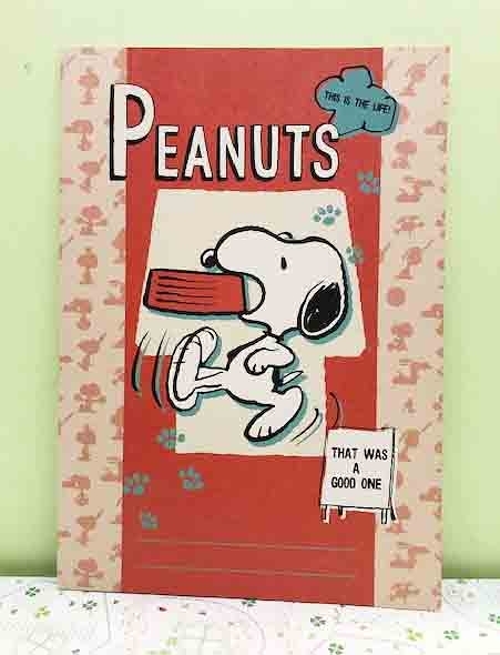 【震撼精品百貨】史奴比Peanuts Snoopy ~SNOOPY A4筆記本-紅走路#51547
