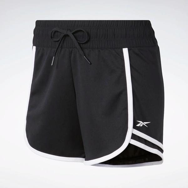 REEBOK WORKOUT READY SHORTS 女裝 短褲 慢跑 訓練 乾爽 透氣 黑【運動世界】FJ2780