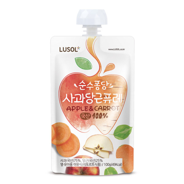 韓國 LUSOL 水果果泥100g(4款可選)4個月以上適用 product thumbnail 4
