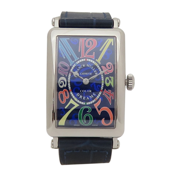 【二手名牌BRAND OFF】Franck Muller 法穆蘭【再降價】Long Island Color Dreams 18白K金 鱷魚皮革 腕錶 952QZ-6N product thumbnail 2