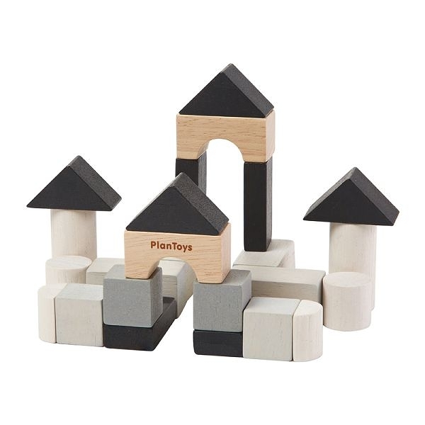 PlanToys 迷你桌遊-迷你木質城堡積木組
