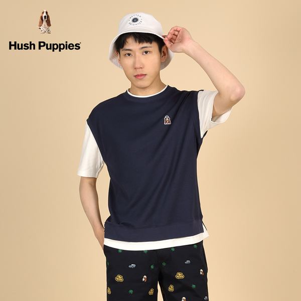 Hush Puppies 上衣 男裝漁夫帽狗假兩件華夫格上衣 product thumbnail 3