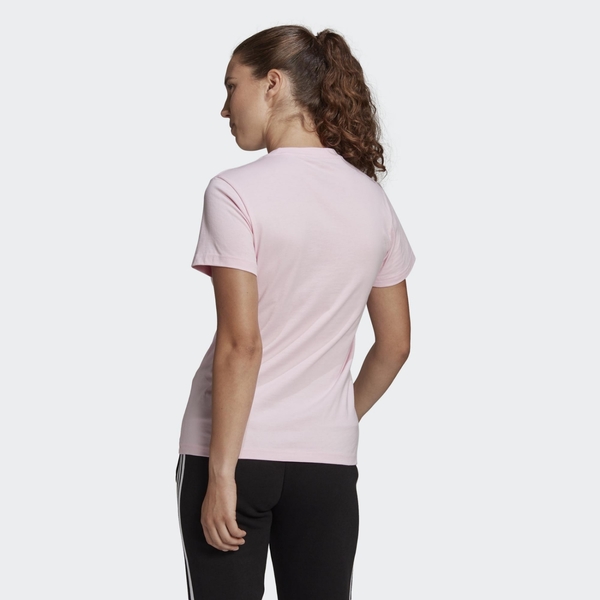Adidas ESSENTIALS 女款粉色休閒短袖上衣 GL0726 product thumbnail 3