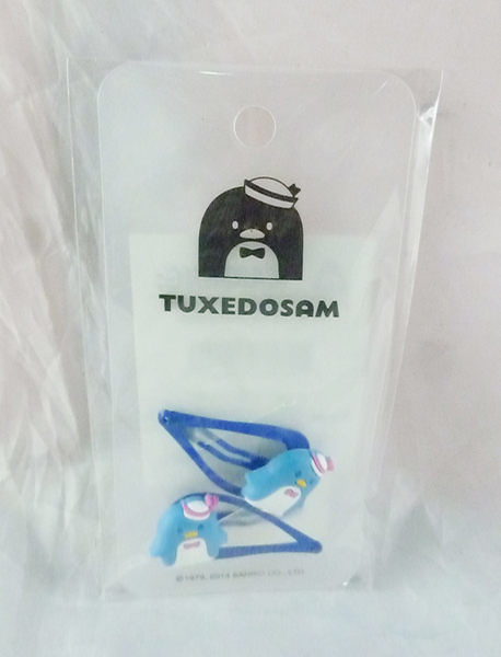 【震撼精品百貨】Tuxedo Sam Sanrio 山姆藍企鵝/髮夾-深藍*31909