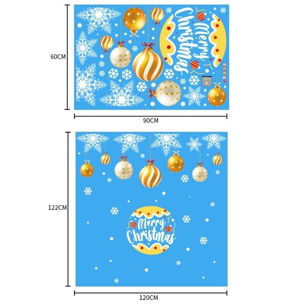 壁貼【橘果設計】聖誕金球靜電款 DIY組合壁貼 牆貼 壁紙 室內設計 裝潢 無痕壁貼 佈置 product thumbnail 2