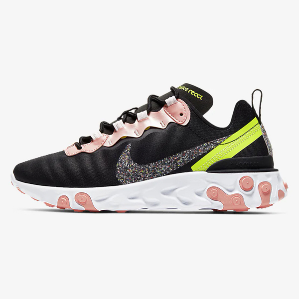 Nike  React Element 55 Premium 女鞋 慢跑 訓練 輕量 黑粉【運動世界】CD6964-002 product thumbnail 2