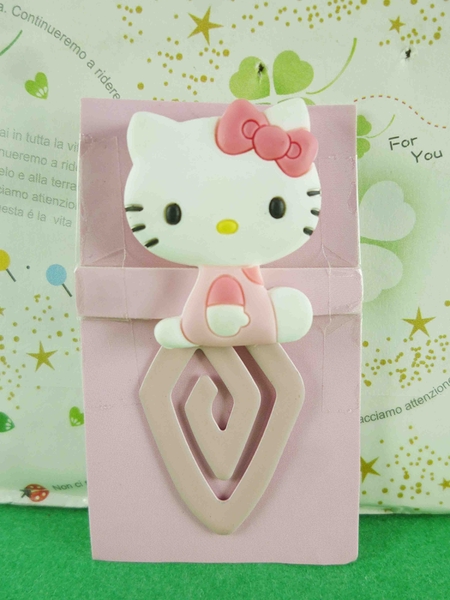 【震撼精品百貨】Hello Kitty 凱蒂貓~造型夾-菱形書夾-粉色(小)