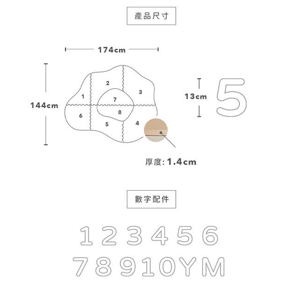 Pato Pato 成長遊戲地墊 Hello New Bomb 寶寶地墊 彌月禮 安全地墊 product thumbnail 8