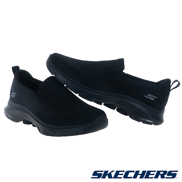Skechers 男鞋 健走鞋 瑜珈鞋墊 GO WALK 7 黑【運動世界】216637BBK product thumbnail 4