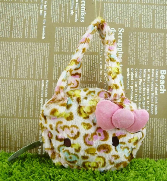 【震撼精品百貨】Hello Kitty 凱蒂貓~三麗鷗 KITTY造型手提包/手拿包-豹紋#34248