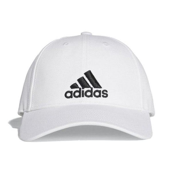 Adidas 愛迪達 帽子 白 運動帽 老帽 六分割 經典棒球帽 6-Panel Cap 運動帽 電繡 S98150