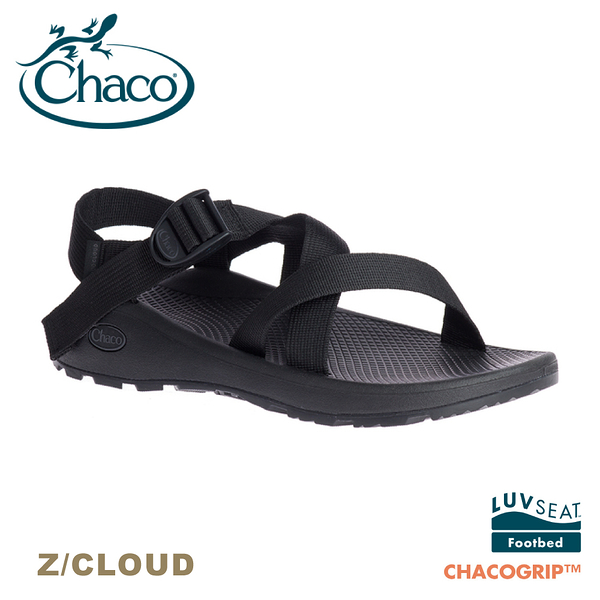 【chaco 美國 男 z/cloud涼鞋-標準款《黑》】ch-zlm01h407/運動涼鞋/登山