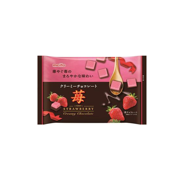 【即期良品】 日本零食 名糖MEITO 奶油巧克力(草莓) product thumbnail 2