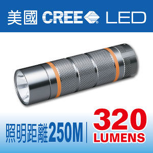 【Panrico 百利世】A32 三段式 3W高亮度LED手電筒 / 美國CREE LED手電筒 IPX-6防潑水 台灣製造