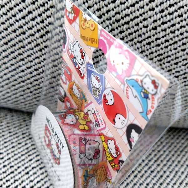 日本 Sanrio Hello Kitty 50週年紀念 紙膠帶 3款可選 遮蔽膠帶 美紋膠帶【南風百貨】 product thumbnail 4