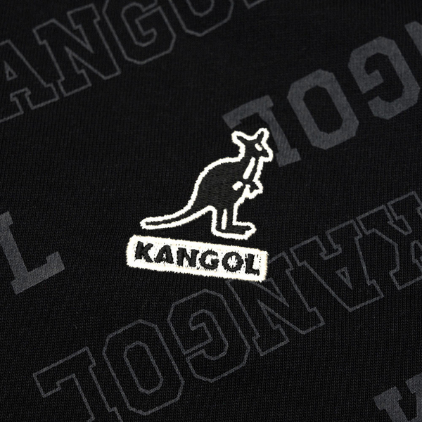 KANGOL 黑灰 / 淺藍 滿版LOGO 連身 長版T 洋裝 女(布魯克林) 6222158120 6222158181 product thumbnail 5