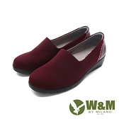 W&M(女)萊卡彈力增高楔形休閒鞋 女鞋-酒紅(另有黑)