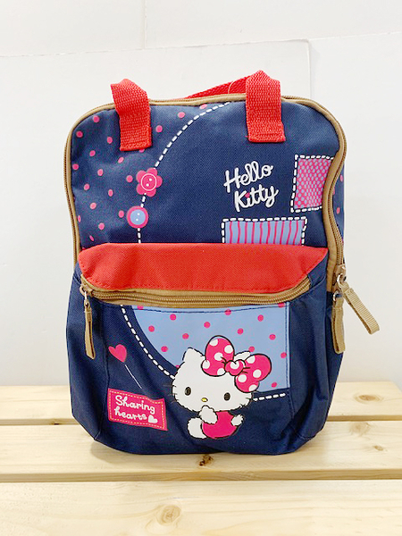 【震撼精品百貨】Hello Kitty 凱蒂貓~Sanrio HELLO KITTY兒童後背包-深藍#16216