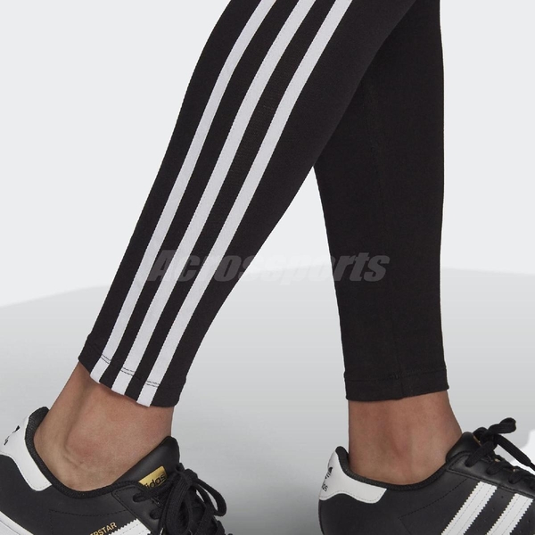 adidas 長褲 Originals S3 STR Tights 黑 白 女款 緊身褲 束褲 運動休閒【ACS】 GN4504