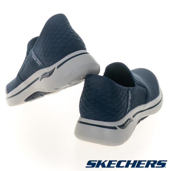 Skechers 男鞋 健走鞋 避震 GO WALK ARCH FIT 海軍藍【運動世界】216259NVY product thumbnail 6