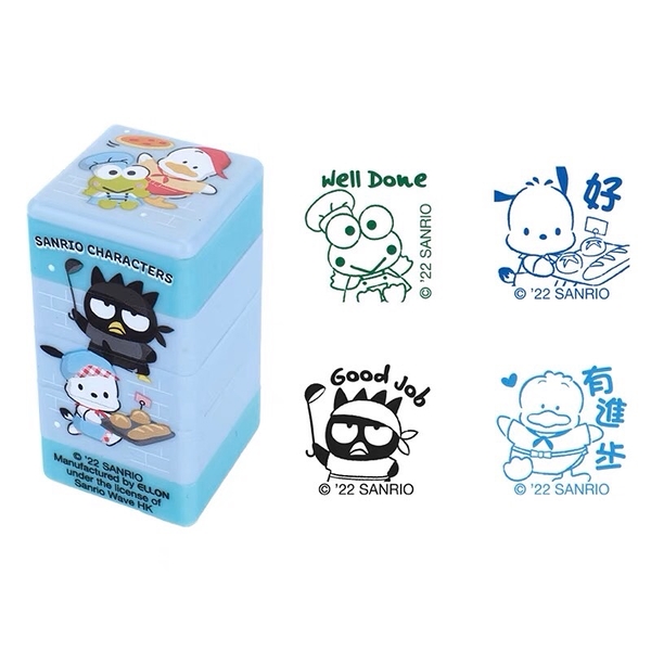 【震撼精品百貨】KeroKeroKeroppi 大眼蛙~日本三麗鷗Sanrio MX綜合人4合1印章-廚師*99752