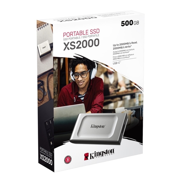 Kingston 金士頓 XS2000 500GB 外接式 行動固態硬碟 Portable SSD SXS2000/500G product thumbnail 4