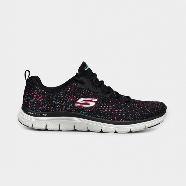 SKECHERS FLEX APPEAL 4.0 黑彩 女 透氣 輕量 避震 緩衝 中底 休閒鞋 149301BBLP product thumbnail 2