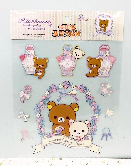 【震撼精品百貨】Rilakkuma San-X 拉拉熊懶懶熊~貼紙-花#19928