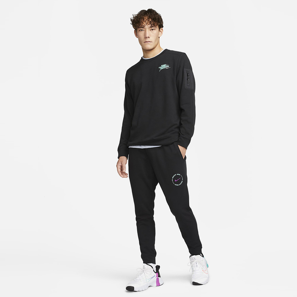 Nike 男裝 長褲 訓練 Dri-FIT 法式毛圈布 口袋 黑【運動世界】DQ6635-010 product thumbnail 7