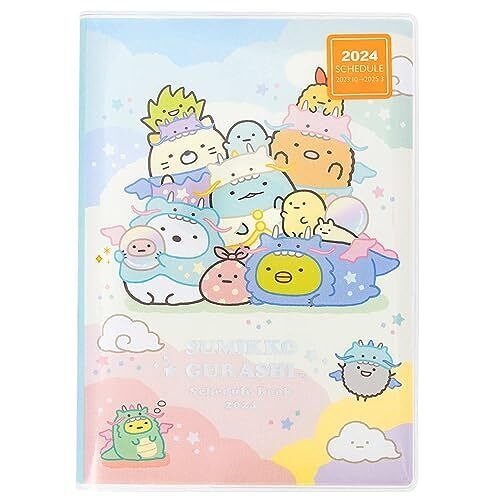 【震撼精品百貨】2024年 掛曆/年曆/手帳~角落生物 Sumikko Gurashi~SAN-X 2024 B6年曆手帳本*84038