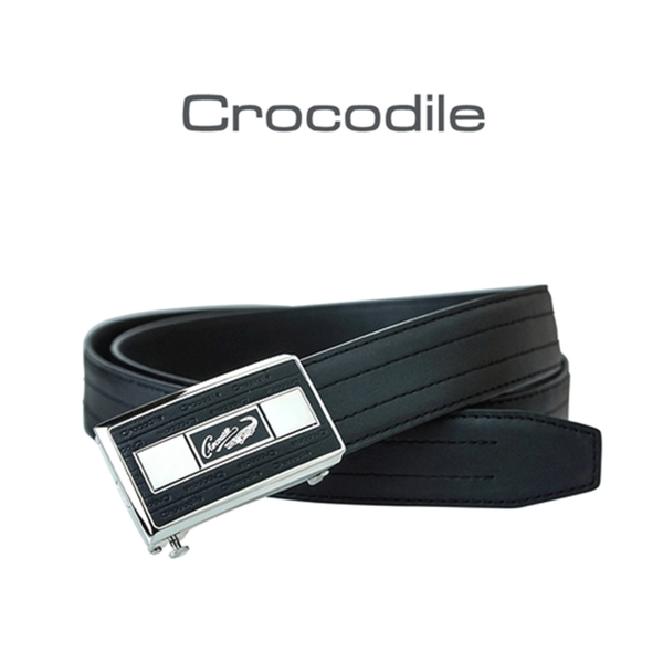 【全新品公司貨】Crocodile 鱷魚 牛皮可微調西裝皮帶自動皮帶【寧寧小舖/台中30年老店】859-1