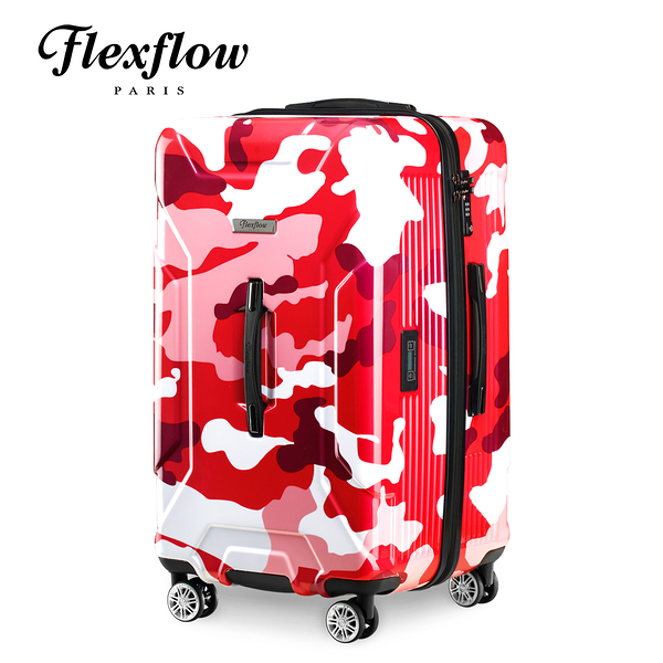 Flexflow 紅迷彩 29型 特務箱 智能測重 防爆拉鍊旅行箱 南特系列 29型行李箱【官方直營】
