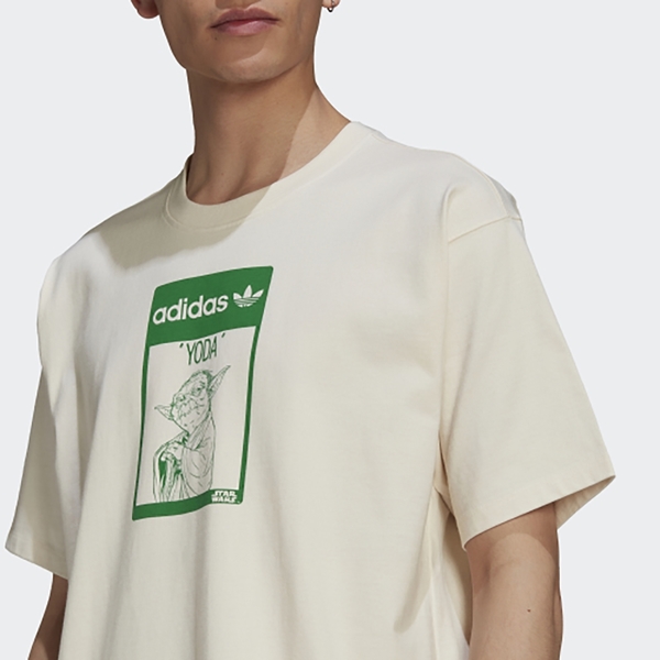 【現貨】ADIDAS TEE YODA 男裝 女裝 短袖 休閒 星際大戰 尤達 聯名款 純棉 米【運動世界】GP3461 product thumbnail 6