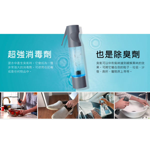 美國 HOMEDICS 家醫 臭氧噴霧清潔機 SAN-OZ100 (三色) product thumbnail 8