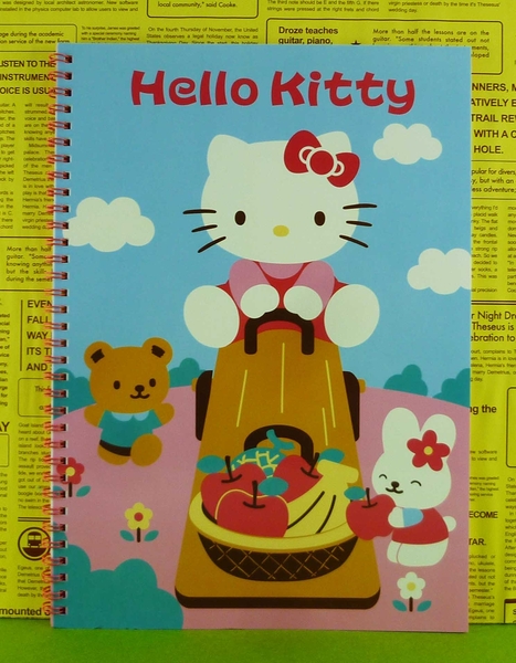 【震撼精品百貨】Hello Kitty 凱蒂貓~筆記本~水果【共1款】