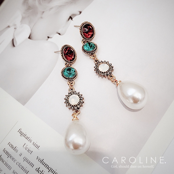 《Caroline》★韓國熱賣造型時尚浪漫風格優雅性感耳環70298