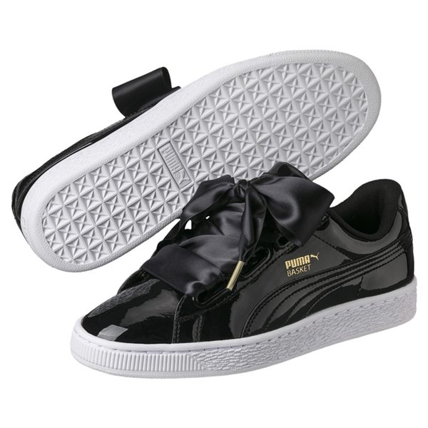 Puma Patent 黑色 女款 板鞋 滑板鞋 運動鞋 休閒鞋 漆皮鞋面 復古 緞帶鞋 36307301