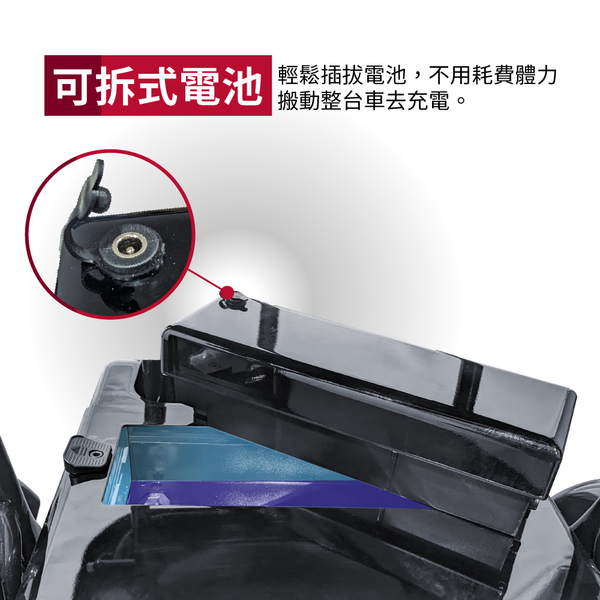 CARSCAM 便攜式代步折疊電動四輪車(電動代步車/輔具四輪) product thumbnail 7