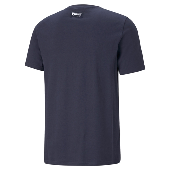 Puma Athletics 男 深藍色 短袖 上衣 基本系列 棉質 短T 圓領衫 短袖T恤 58575606 product thumbnail 2