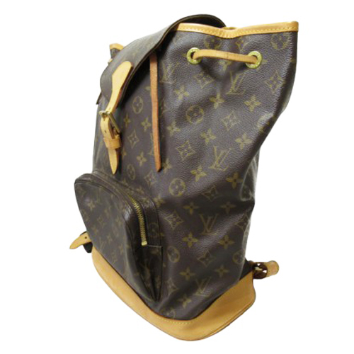 【二手名牌BRAND OFF】LOUIS VUITTON LV 路易威登 棕色 原花 PVC塗層帆布 Montsouris GM 後背包 M51135 product thumbnail 3