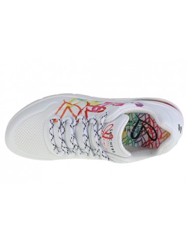 Skechers Uno Hi-Thin Air 女 休閒 塗鴉 藝術家聯名款 155521WHT 白 彩虹 product thumbnail 3