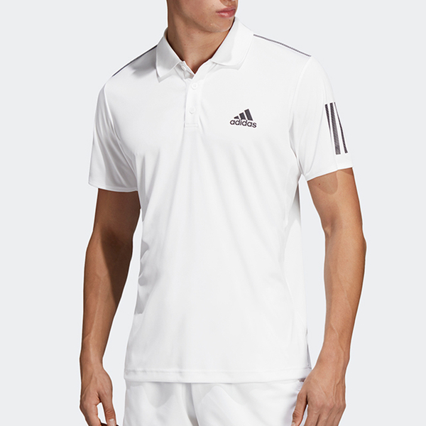 Adidas 男裝 短袖上衣 POLO衫 網球 透氣 白【運動世界】DU0849