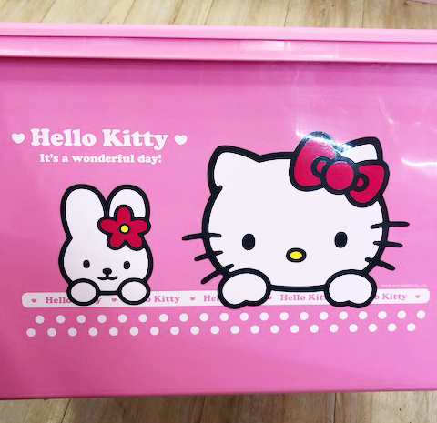 【震撼精品百貨】Hello Kitty 凱蒂貓~凱蒂貓 HELLO KITTY置物箱(40L)-粉色 product thumbnail 3