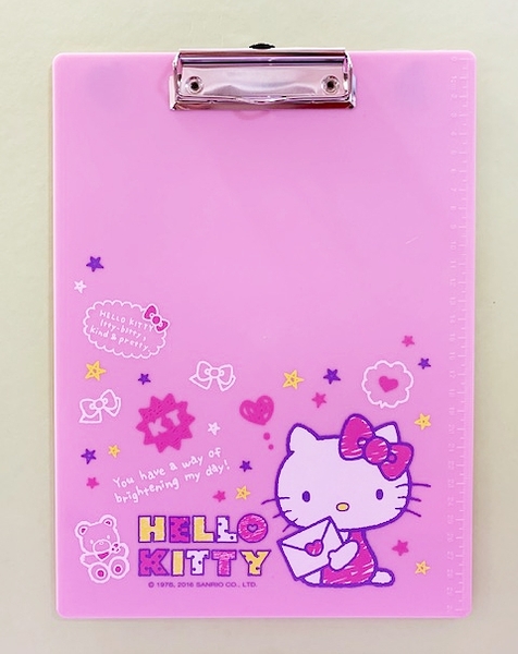 【震撼精品百貨】Hello Kitty 凱蒂貓~三麗鷗 KITTY 日本A4文件夾/板-粉繪畫#96696