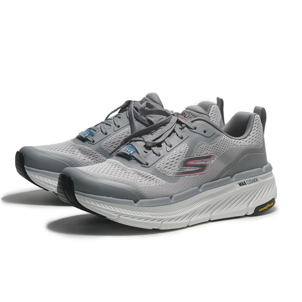 SKECHERS 慢跑鞋 MAX CUSHIONING PREMIER 2.0 灰白 厚底 男 220840GRY