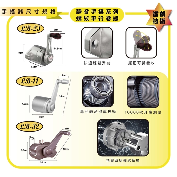 ANASA 安耐曬【手搖式：雙桿LB-32】升級版推拉式手搖 鋁合金升降曬衣架~DIY組裝 product thumbnail 5