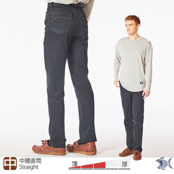 【NST Jeans】美式復古綠 男彈性牛仔褲 (中腰直筒) 台製 395(66811)